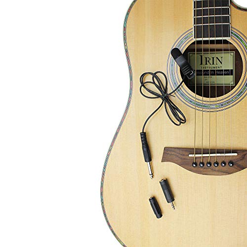 XuBa Clip on Sound Pickup Microphone Acoustic Electric Guitar Pickup Transducer Amplifier for Musical Instruments