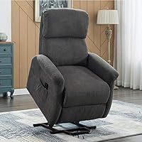 Bonzy Home Lift Recliner Chair Electric Power Recliner with Remote Control - Home Theater Seating - Bedroom & Living Room Chair Recliner Sofa - Elderly Chair (Grey-C159)