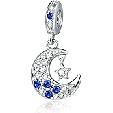 BEVALY Charm for Bracelets and Necklaces, Heart Animals 925 Sterling Silver Bead Celestial Sun Moon Star Charms Jewelry Gift for Women