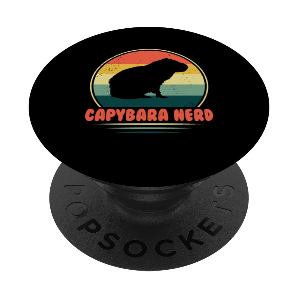 Capybara Nerd Cute Animal Rodent Funny Capybara Pet Owner PopSockets Swappable PopGrip