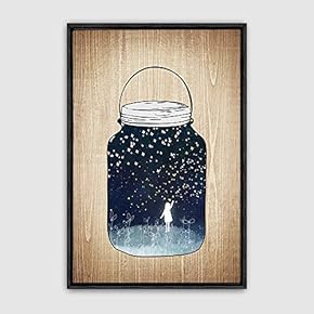 signwin Framed Canvas Wall Art Bottle and Bulb...