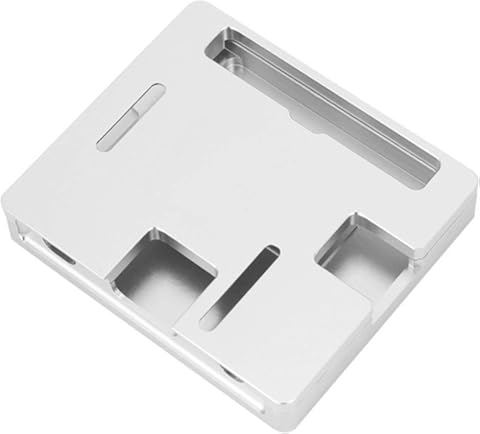 Carcasa Raspberry Pi, accesorios de carcasa de carcasa de refrigeración CNC ultradelgada de aleación de aluminio de 14 mm, aptos para Raspberry Pi 3 modelo A, plateado