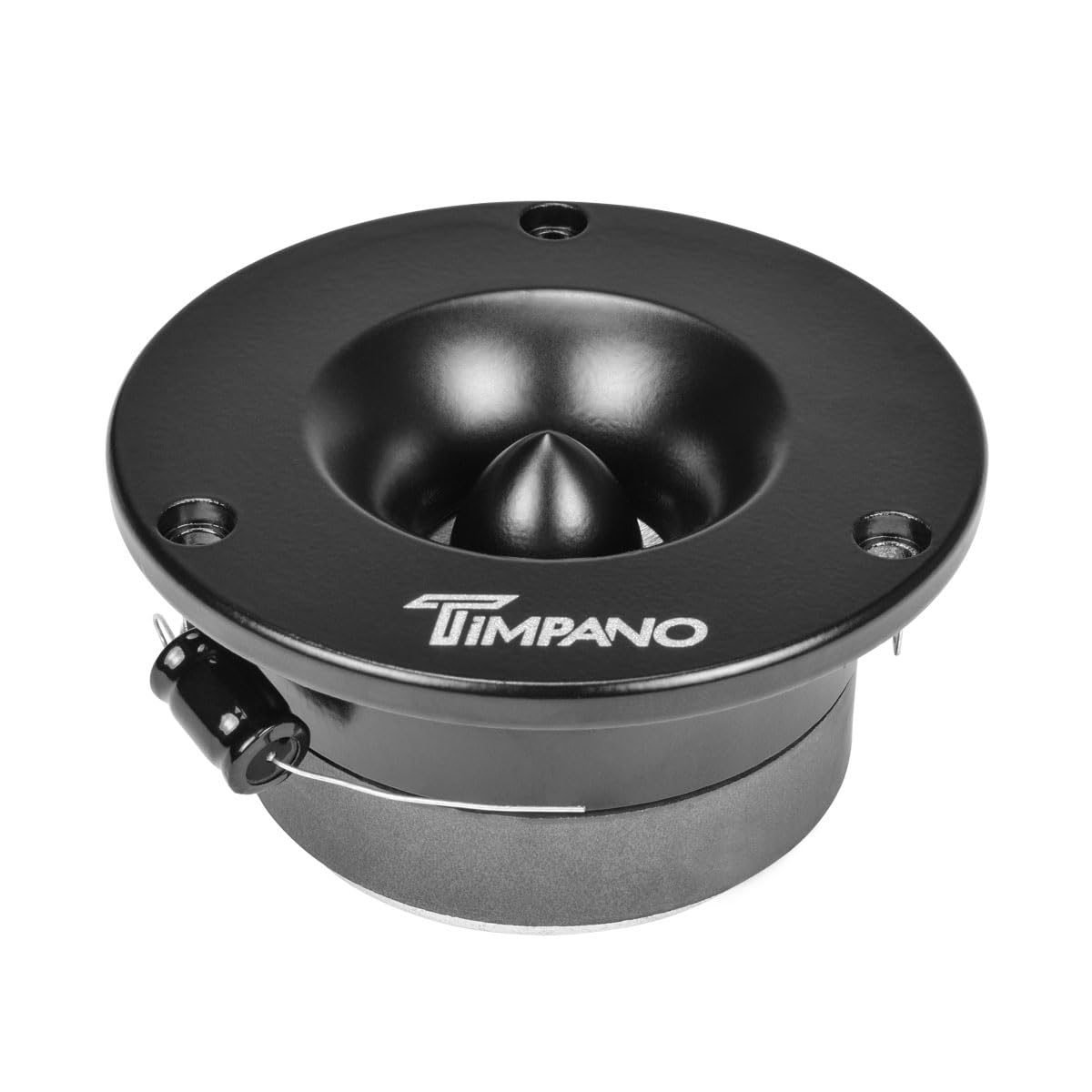 Timpano TPT-ST3 Black Slim Super Tweeter, 600 Watts 4 Ohm, 105 dB, 1 in Voice Coil, 3.75 Inch Pro Car Sound System Bullet Tweeters (Pair)