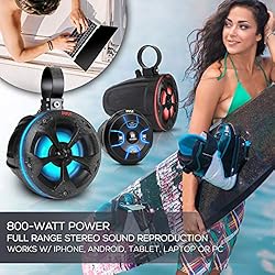 Pyle 2-Way Waterproof Off Road Speakers - 4" 800W