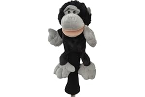 Golf Club Covers Funny Plush Animal Head Covers for Woods and Driver,Golf Club Gear Supplies Accessory for Women and Men