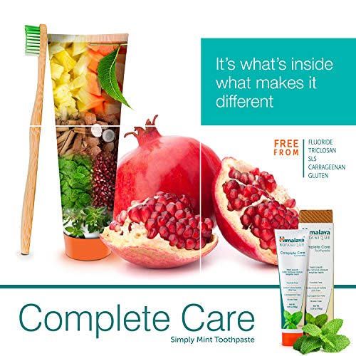 Himalaya Complete Care toothpaste - Simply Mint 5.29 oz/150 gm (4 Pack) Natural, Fluoride-Free & SLS Free