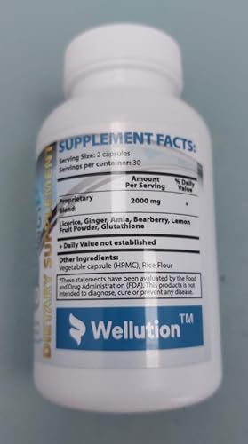 WELLUTION Skin Whitening Pills - Glutathione Supplement - 60 Capsules for  Reduced Pigmentation & Blemishes - Herbal Formula - Made in USA in Saudi  Arabia | Whizz Ginger