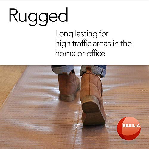 Resilia Clear Vinyl Plastic Floor Runner Protector For Deep