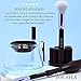 Makeup Brush Cleaner - Zoe Ayala Revolutionary Electronic Makeup Brush Cleaner & Dryer - 8 Flexible Collars Fit Most All Brush Sizes - Cruelty Free - As Seen on TV - 25 Seconds & DONE