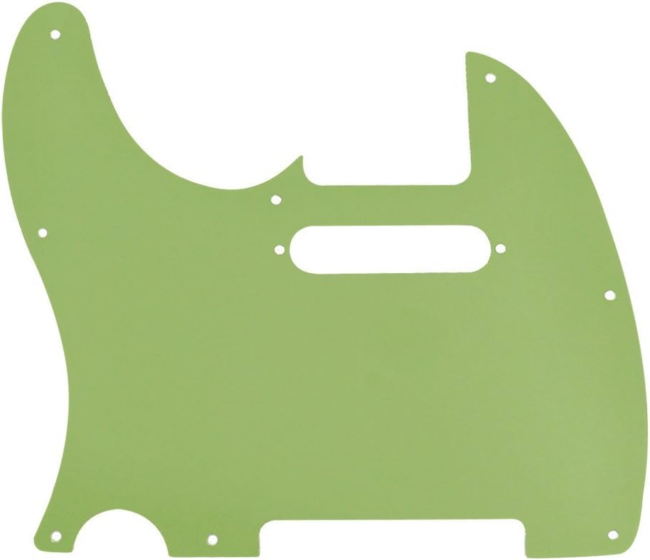 FLEOR 8 Hole 3Ply Mint Green TL Pickguard Single Coil Neck Hole Cut Guard Plate with Mounting Screws for U.S./Mexican Standard TL TE Plate Replacement - Image 4