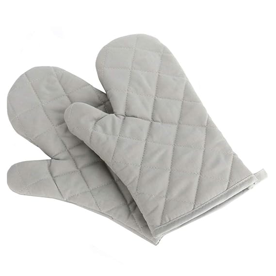 TFENG Ofenhandschuhe, Hitzebeständige Grillhandschuhe, Anti-Rutsch Backofen Handschuhe, 1 Paar