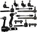 PartsW - 14 PC Front Suspension Kit Compatible with Dodge Ram 1500 2000-2001 RWD Models