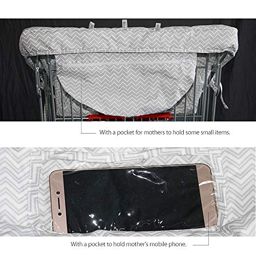 Hothuimin 2-in-1 Shopping Cart Cover and High Chair Cover