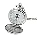 Mifine Anime Pocket Watch, Necklace, Ring Cosplay Prop Accessories (silver) Fullmetal Alchemist Anime