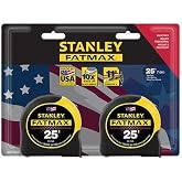 STANLEY 2PK 25' Tape Measure with Slide Lock
