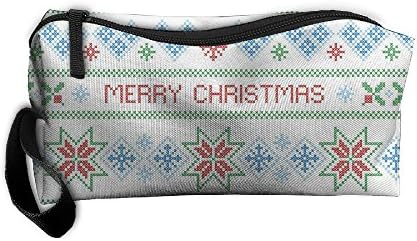 Cosmetic Bags Merry Christmas Makeup Bag Brush Pouch Portable Zipper Wallet Hangbag Pen Organizer Carry Case Wristlet Holder