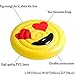 Floatie Kings: Heart Eyes Emoji Pool Float - Giant Premium Inflatable Raft