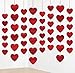 72PCS Valentine’s Day Decorations Red Garland Hanging String Hearts - Valentines Streamer for Home Wedding Anniversary Party Decor