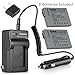 Kastar 2 Battery and Charger for Canon BP-208 Battery and Canon DC100 DC210 DC230 Cameras
