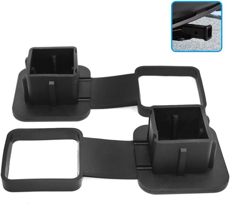 FineGood 2 Pack Rubber Trailer Hitch Covers, Fit for 2 Inches Receiver