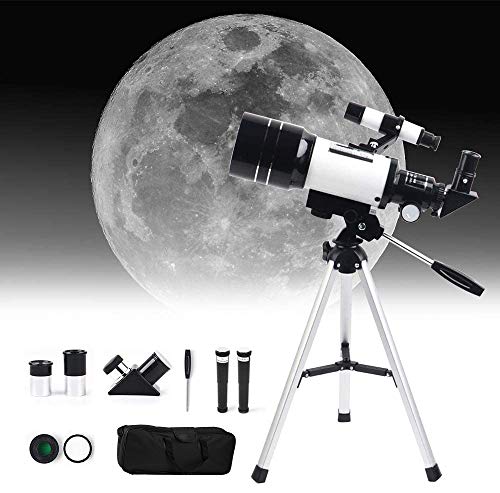 SEAAN Teleskop für Anfänger 150X ~ 15X, 70mm HD Fernrohr Teleskop für Astronomie Erwachsene, Starter Scope mit Stativ…