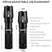 ANJAYLIA 2000 Lumens Cree XM-L T6 LED Zoomable Handheld Flashlight 5 Modes Water Resistant & Adjustable Focus Tactical Torch ( Battery Are Not Included)