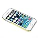 Suppion Transparent Hard Skin Case Cover For IPhone 5 5S (Gold)
