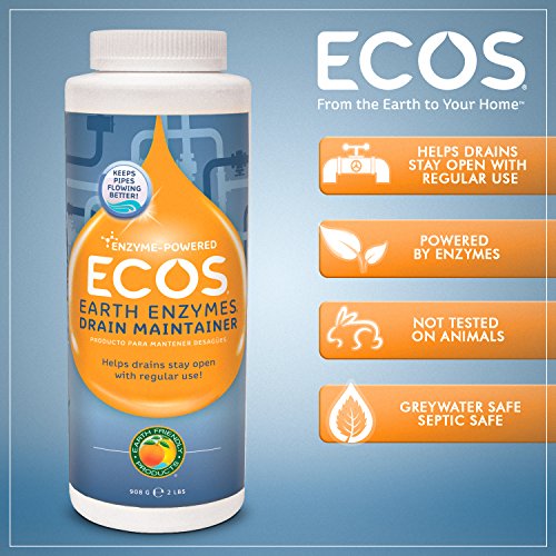 ECOS Earth Friendly Products Earth Enzymes Drain Maintainer, 2lbs