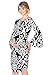 My Bump Women's Maternity Dress - Printed Fitted Stretch Bell Sleeve W/Ruched