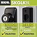 Ideal Security Deadbolt for Storm and Screen Doors, Black