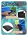 Namotu Real Carbon Fiber Wallet w/RFID Blocking Tech, Leather at Hinges and Trim - ID Window - Mens Slim Thin Real Carbon Bifold to Protect Your Money and Cards Identity