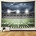 Emvency Tapestry Stadium Football Satdium Field Light Night Soccer Turf Home Decor Wall Hanging for Living Room Bedroom Dorm 50x60 Inches