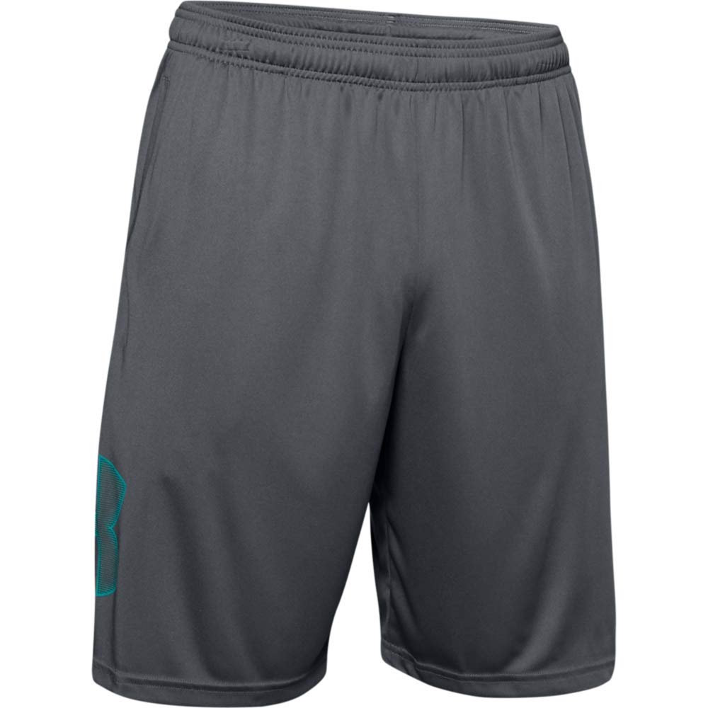 Under Armour Mens Tech Graphic Short , Pitch Gray