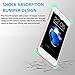 Shock Tech iPhone 8 Plus/iPhone 7 Plus Clear Slim Case Flexible Hybrid Thin Soft Gel Absorbing Transparent Silicone TPU Bumper Rubber Back Protective Cover