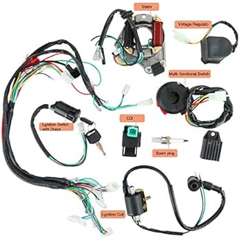 Amazon.com: YaeGarden Complete Electrics Stator Coil CDI ... xr50r wiring diagram 