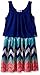 Emerald Sundae Girls' Big Royal Popover Top and Print Bottom Dress
