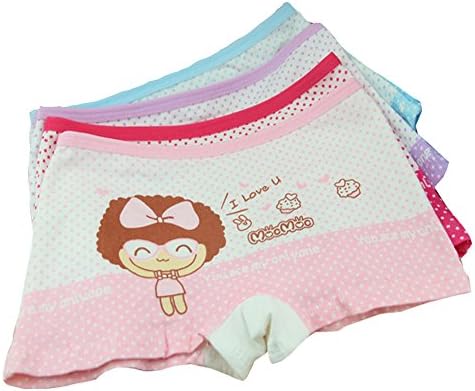 Orinery Toddler Girls' Assorted Boyshort Cotton Panties 4 Pack (2-3 years old)