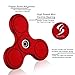 Fidget Spinner, Anti-Anxiety 360 Spinner Helps Focusing Hand Spinner Fidget Premium Quality EDC Spinner Toy for Kids & Adults Stress Reducer Relieves ADHD Anxiety and Boredom (Red)