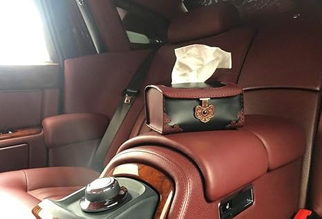 Amazon ティッシュボックス 革の高級車のティッシュボックスコンテナクリエイティブヴィンテージ手作りカーペーパータオルホルダー収納カー Jptyl Color ブラック Size 1 ティッシュケース ホルダー オンライン通販