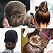 Pack of 20pcs Hair Nets Invisible Elastic Edge Mesh Fancy Look Hair (Black)