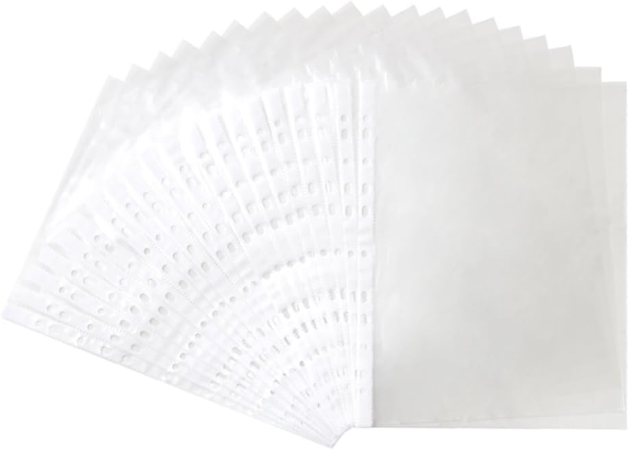 MyLifeUNIT 11 Hole Clear Sheet Protector, Holds 8 1/2" x