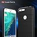 Taorey Case for Google Pixel XL Case, Carbon Fiber Case with Resilien Shock Absorption and Luxury Slim for Google Pixel XL 2016 - Black