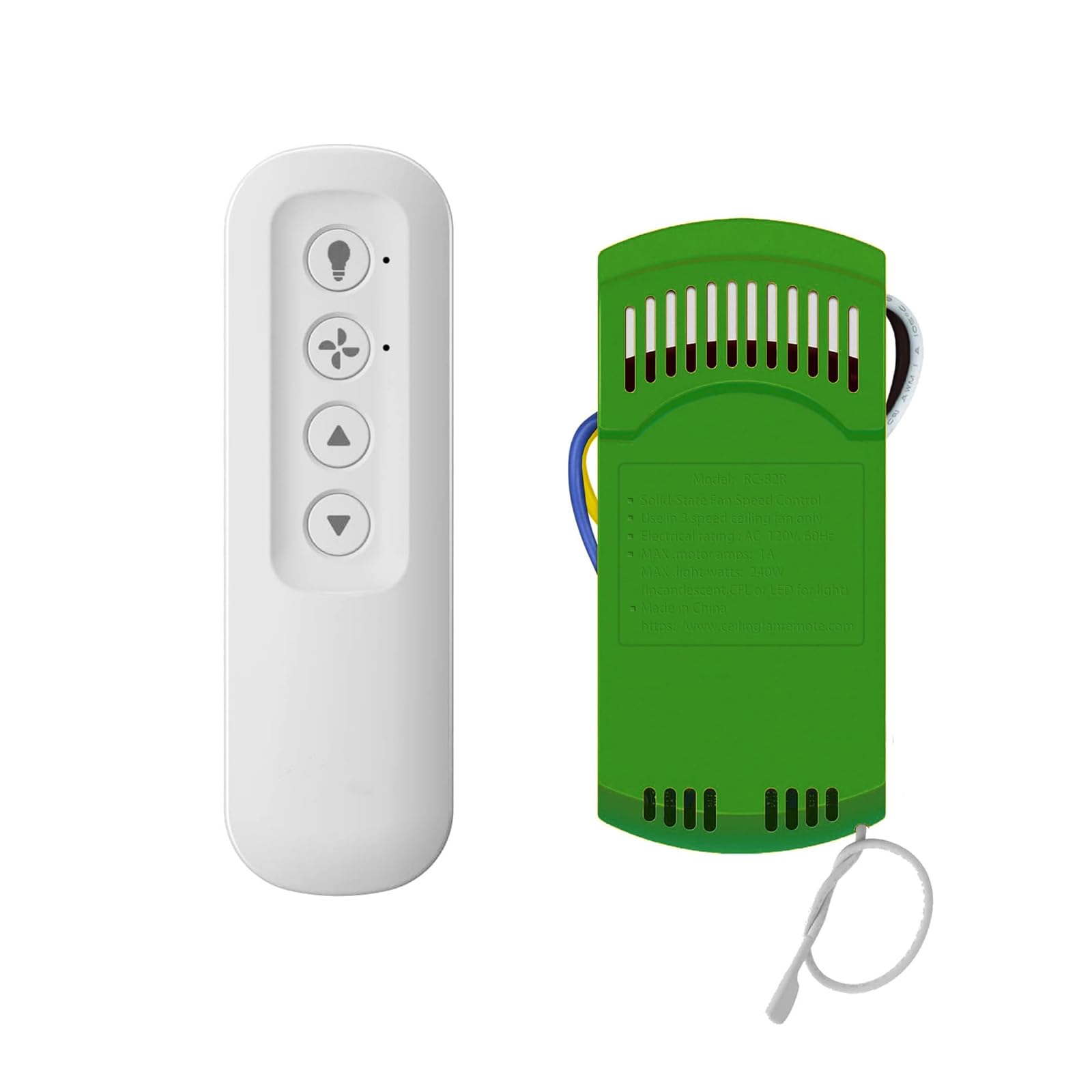 Photo 1 of Ceiling Fan Remote Replacement Hunter 99770, Universal Ceiling Fan Remote Control Kit Compatible with Hunter Hampton Bay Harbor Breeze,with Dimmer Light,3 Speed Control with Wall Mount