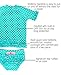 RuffleButts® Baby/Toddler Girls Rash Guard 2-Piece Swimsuit Set - Aqua Polka Dot Bikini with UPF 50+ Sun Protection - 12-18m