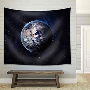 Earth Image. - Fabric Wall Tapestry Home Decor - 51x60 inches