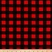 Flannel Buffalo Plaid Red/Black Fabric By The Yard