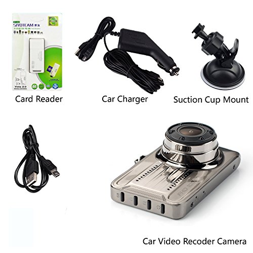 Dash Cam,Hliwoynes 3.0" Screen,170 Degree Wide Angle,Full HD 1080P, Car dashboard Camera, Vehicle On-dash Video Recorder Camcorder with G-Sensor, Loop Recording,Night Vision (Upgraded version-HD)