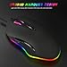RONSHIN Gaming Mouse, HXSJ S500 Gaming Mouse USB Wired Mouse 6 Buttons 200-4800DPI Optical USB Wired Desktop Mouse RGB Backlit Computers Accessories,Componentsthumb 1