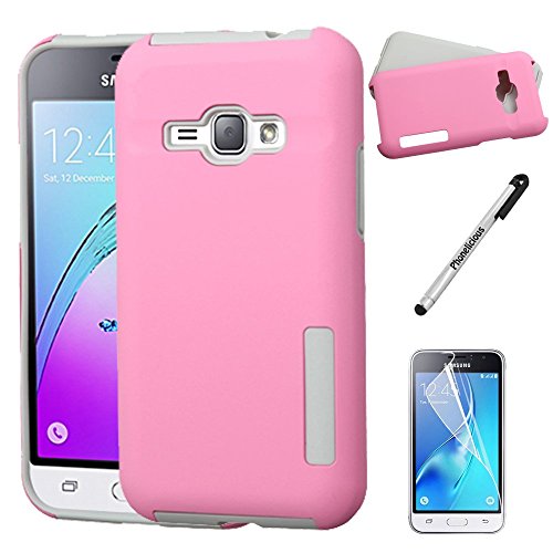 SAMSUNG EXPRESS 3 Case, Phonelicious® [Slim Fit][Heavy Duty] Ultimate Drop Protection Rugged Cover for SAMSUNG GALAXY EXPRESS 3 + Clear Screen Protector & Stylus (PINK MATTE)
