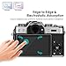 Screen Protector Compatible Fujifilm X-T3 Mirrorless Digital Camera(3-Pack), QIBOX Tempered Glass LCD Protective Screen Guard, Full Coverage/Edge to Edge/HD Clear/Anti-Bubble Film